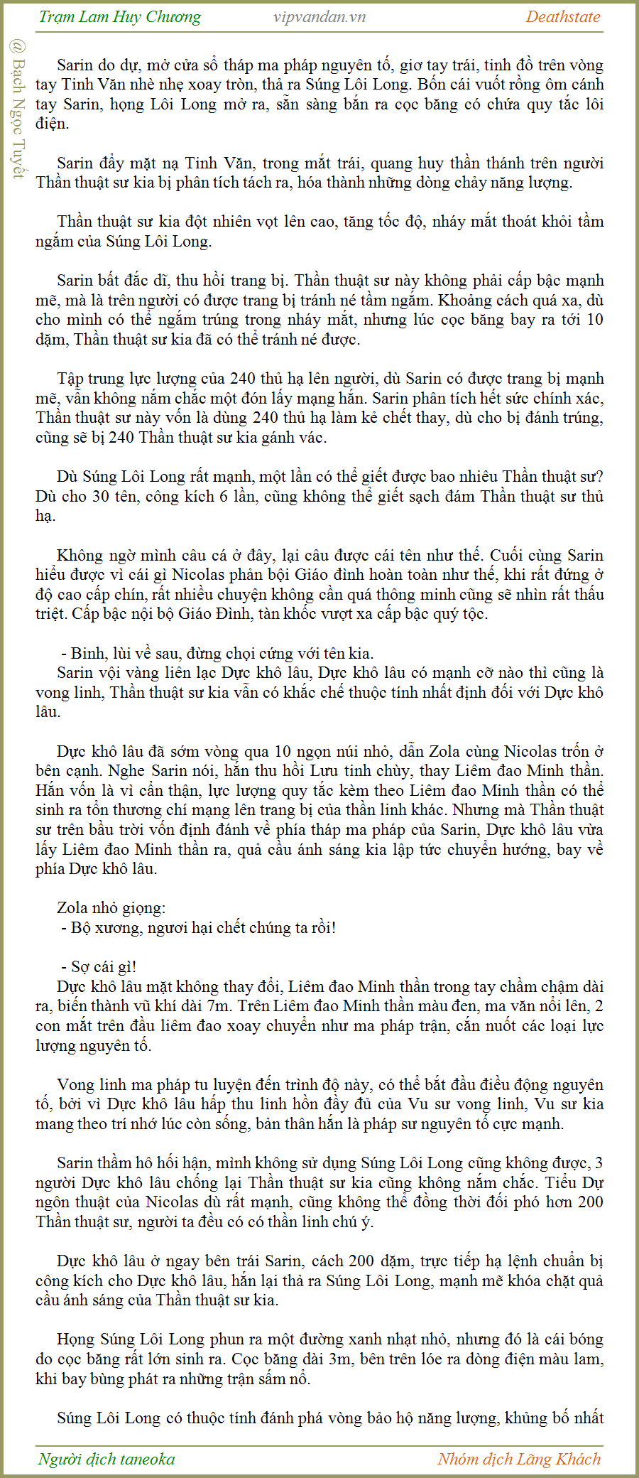 Trạm Lam Huy Chương - Deathstate - FUll - (tháo zen Quyển 3 - Chương 528)